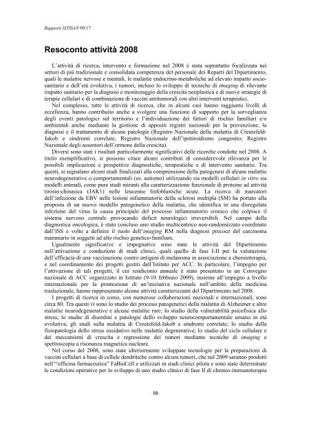 Rapporti ISTISAN 09/17 ISTITUTO SUPERIORE DI SANITÃ ...