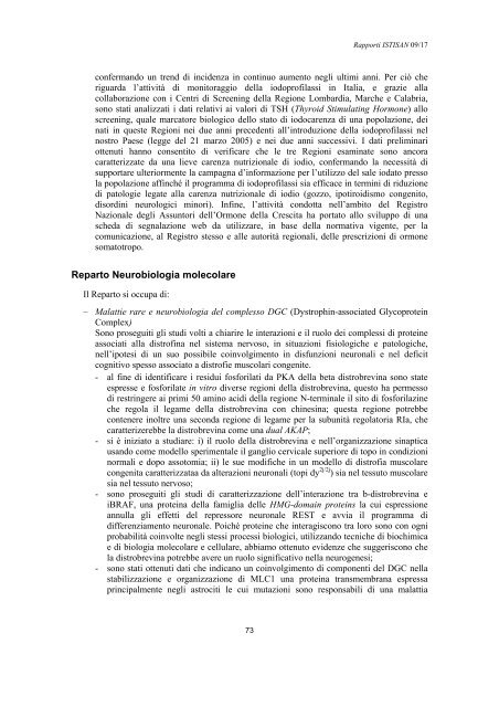 Rapporti ISTISAN 09/17 ISTITUTO SUPERIORE DI SANITÃ ...