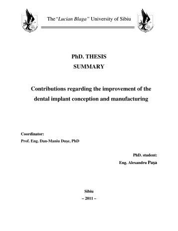 thesis submitted to the university of nottingham for the degree of doctor of philosophy thesis submitted to the university of nottingham for the degree of doctor of philosophy