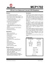 MCP1702 250 mA Low Quiescent Current LDO Regulator - Microchip