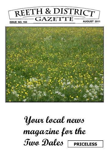 Your local news magazine for the Two Dales PRICELESS - 2Dales