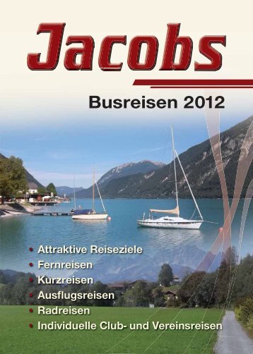 Reiseprospekt 2012 - Jacobs Reisedienst
