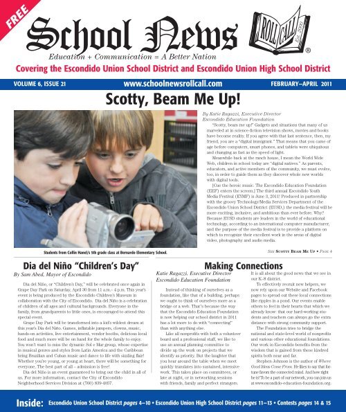 Scotty, Beam Me Up! - Escondido Union High School District