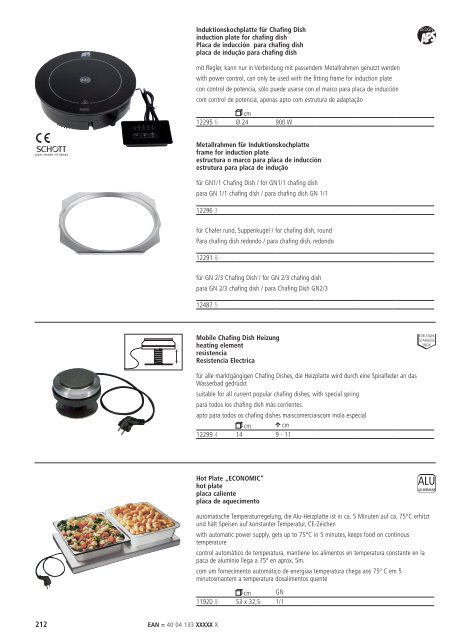 Katalog gesamtes APS-Sortiment - FRANK Gastro-Service