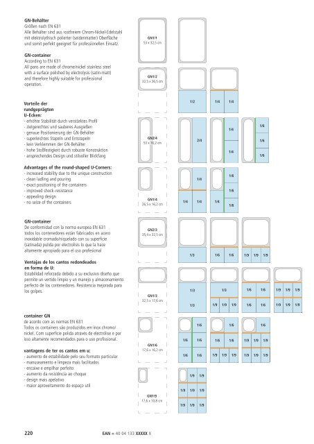 Katalog gesamtes APS-Sortiment - FRANK Gastro-Service