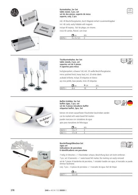 Katalog gesamtes APS-Sortiment - FRANK Gastro-Service