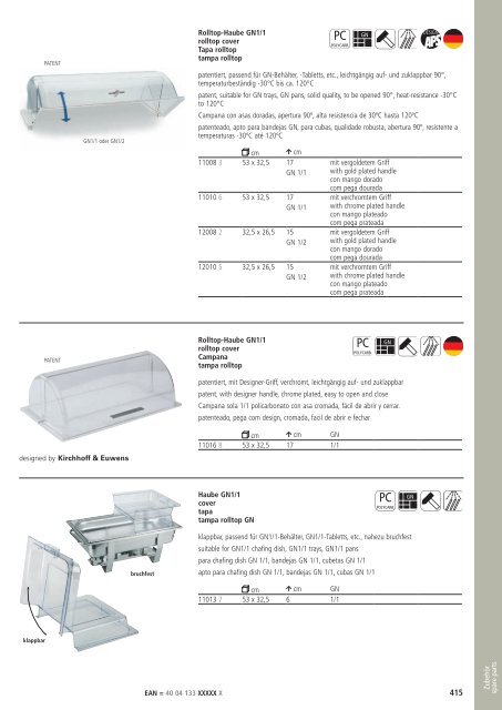 Katalog gesamtes APS-Sortiment - FRANK Gastro-Service