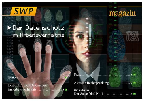 Der Datenschutz im Arbeitsverhältnis - Sunderdiek, Werth und ...