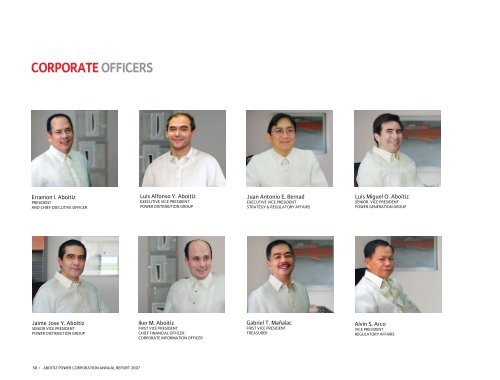 2007 ANNUAL REPORT Power Corporation - Aboitiz Equity Ventures