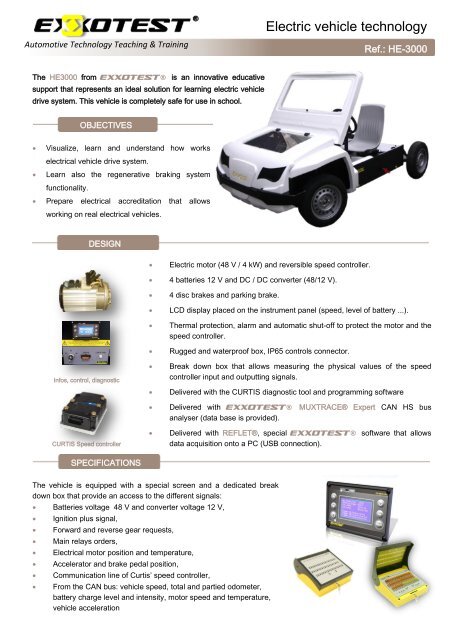 Electric vehicle technology - Exxotest