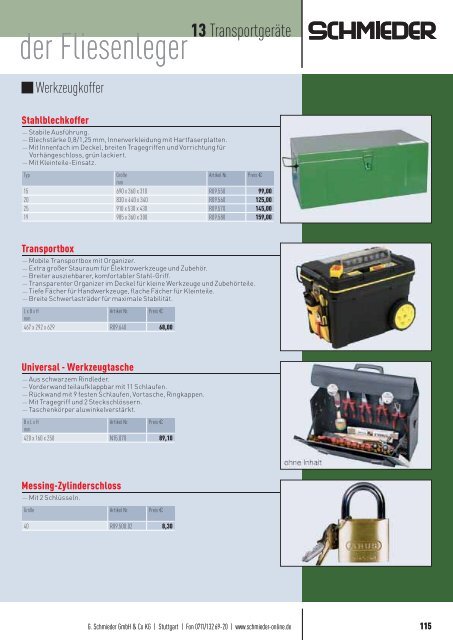 Fliesenleger Katalog - J. KÖNIG