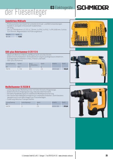 Fliesenleger Katalog - J. KÖNIG