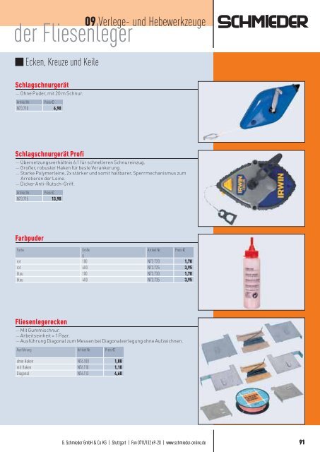 Fliesenleger Katalog - J. KÖNIG