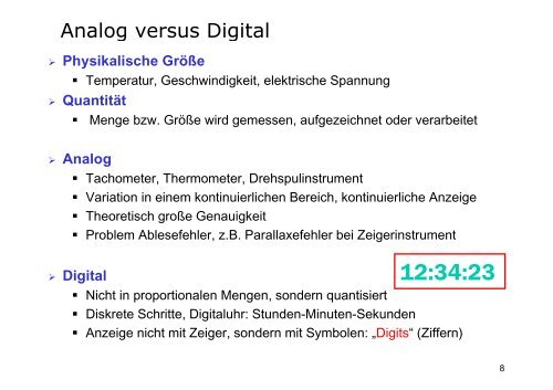 Digitaltechnik (#2031) Wintersemester 2007/2008 Kapitel 0 ...