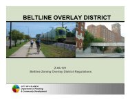 BELTLINE OVERLAY DISTRICT - City of Atlanta