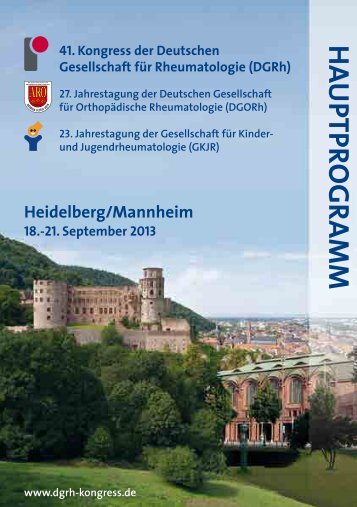 Hauptprogramm 2013 - DGRH-Kongress