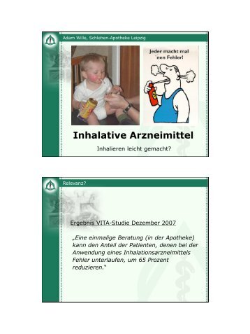 Inhalative Arzneimittel - schlehen-apotheke
