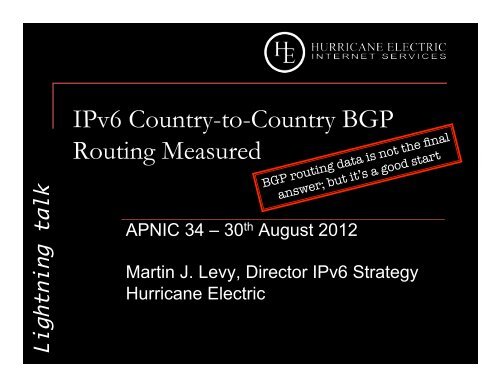 IPv6 Country-to-Country BGP Routing Measured