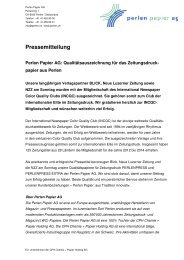 Pressemitteilung - Perlen Papier AG