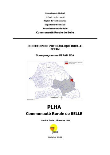 Communauté Rurale de BELLE - pepam