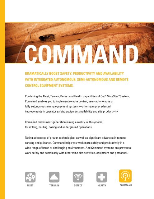 Command Autonomous Systems - Caterpillar Inc.