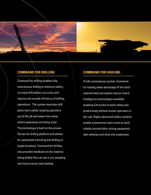 Command Autonomous Systems - Caterpillar Inc.