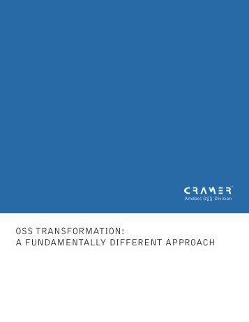 OSS TRANSFORMATION - Amdocs