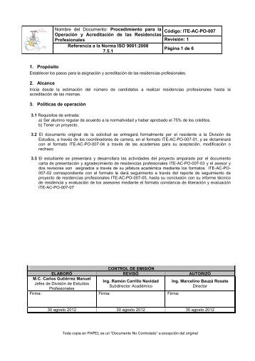 ITE-AC-PO-007 RESIDENCIAS PROFESIONALES.pdf - Instituto ...