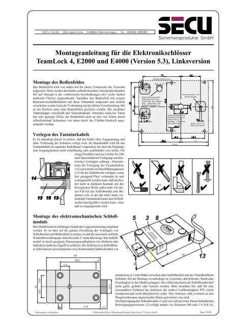 (Version 5.3), Linksversion - SECU Sicherheitsprodukte GmbH