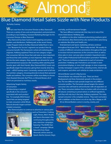 Blue Diamond Retail Sales Sizzle With New Products