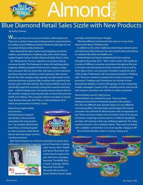 Blue Diamond Retail Sales Sizzle With New Products