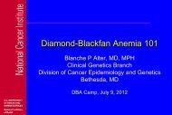 DBA 101(.pdf) - Diamond Blackfan Anemia Foundation, Inc.