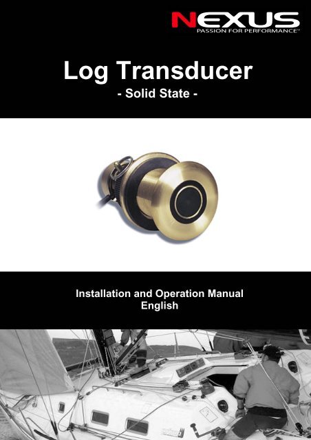 Ultra Sonic Speed Transducer - Nexus Marine