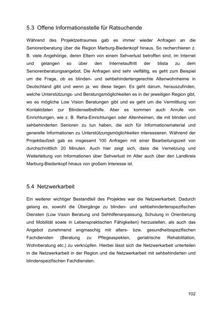 Beratung und Begleitung von Senioren mit Sehverlust - Deutsche ...