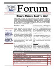 Dispute Boards: East vs. West - Dispute Resolution Board Foundation