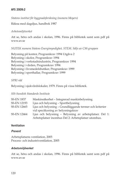 AFS 2009:2 - Arbetsplatsens utformning (ArbetsmiljÃ¶verket)