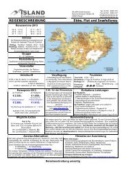 Ausführliche Reisebeschreibung - ISLAND Erlebnisreisen