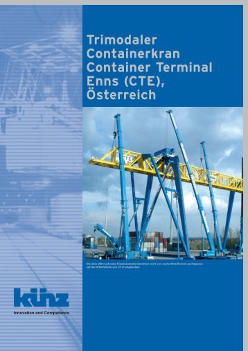 Trimodaler Containerkran Container Terminal Enns (CTE), Österreich