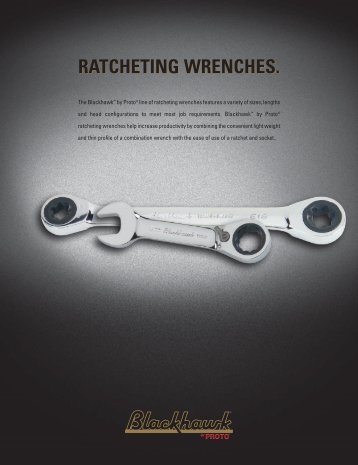 Blackhawk by Proto Catalog - Ratcheting Wrenches - Eoss.com