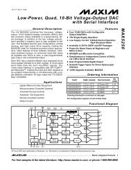 MAX5250 Low-Power, Quad, 10-Bit Voltage-Output DAC ... - Glacier