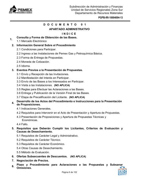 Versión Final Bases Válvulas 903 - Pemex Gas y Petroquímica Básica