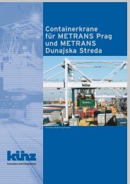 Containerkrane für Metrans Prag und Metrans Dunajska streda