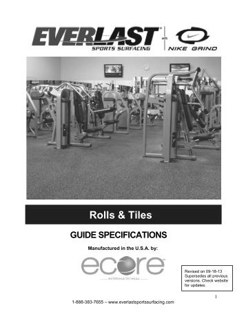 Rolls & Tiles - Everlast Sports Surfacing with Nike Grind