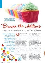 Managing children's behaviour â Free of food additives! - Ngala