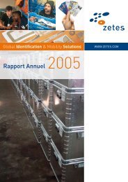 Zetes Rapport Annuel 2005
