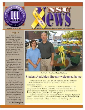 NSU News - 2007-10.pdf - Northwestern State University