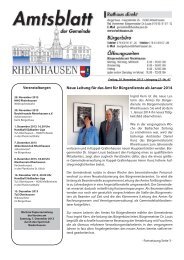 Amtsblatt Nr. 48 - Gemeinde Rheinhausen