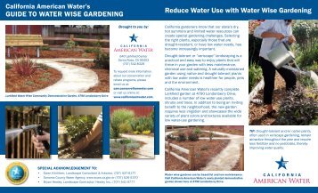 Reduce Water Use with Water Wise Gardening ... - American Water