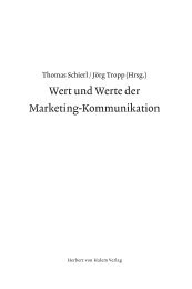 Wert und Werte der Marketing-Kommunikation - Herbert von Halem ...