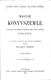Magyar Könyvszemle Új folyam XV. kötet, 4. füzet 1907 ... - EPA
